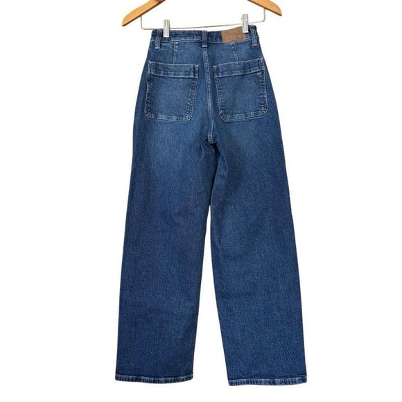 Madewell the curvy perfect vintage wide leg jeans button fly size 23 - Picture 3 of 10